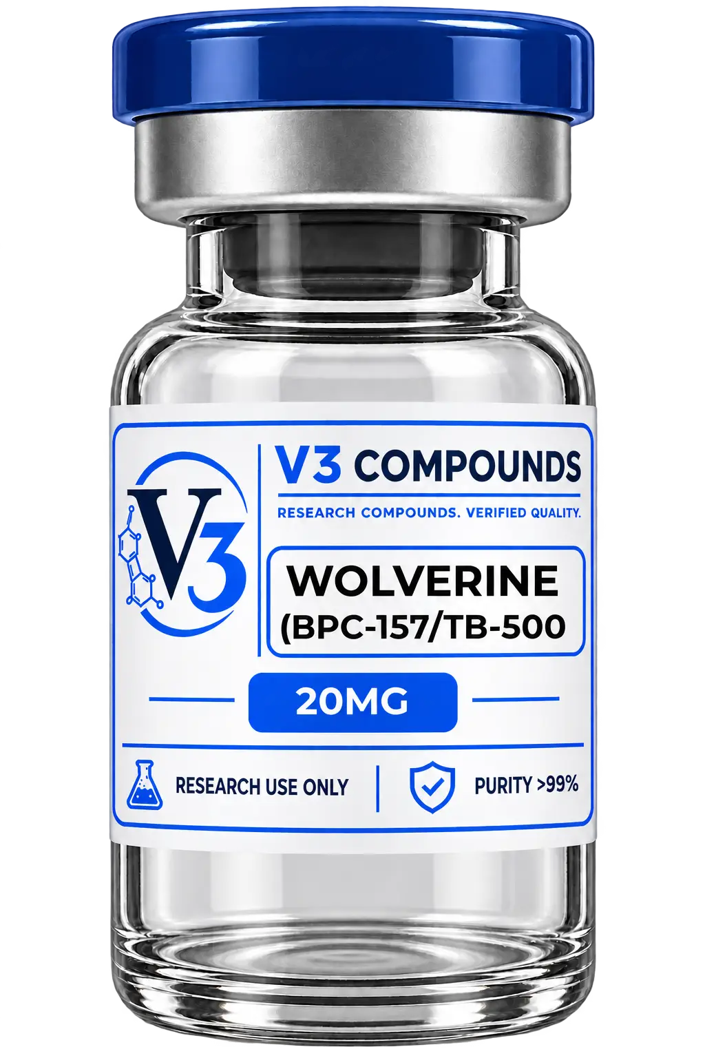 Wolverine BPC-157 TB-500 20mg Research Peptide Blend